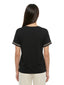 Canotte e top Donna Maria Bellentani - Top Over Con Profili In Maglieria - Nero