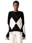 Maglioni Donna Pinko - Berna Pull Argyle Traforato - Nero