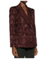 Giacche Donna Etro - Women's Fitted Double Brested Jacket - Bordeaux