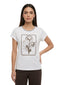 T-shirt Donna Maria Bellentani - T-Shirt M/C Scollo Profondo Con Ricamo - Bianco