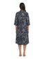 Vestiti casual Donna Maria Bellentani - Abito M/C Con Scollo V A Solino - Blu