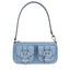 Borse a spalla Donna Michael Kors - Sm Conv Pouchette - Azzurro