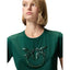 T-shirt Donna Pinko - Quentin T-Shirt Jersey Ricamo - Verde