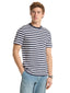 T-shirt Uomo Michael Kors - Sleek Int Crew Stripe - Blu