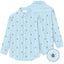 Camicie Donna Mc2 Saint Barth - Brigitte Seersucker Stripes Bee 17 Emb - Azzurro