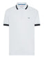 Polo Uomo Sun68 - Polo Big Stripe On Collar S/S - Bianco