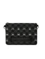 Pochette Unisex Sprayground - Gray Peeking Character Check Crossover Clutch - Nero