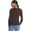 Maglie Donna Michael Kors - Chain Nk Ls Rib Swtr - Marrone
