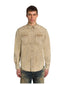 Camicie casual Uomo Dondup - Camicia Regular In Gabardina - Beige