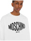 Felpe senza cappuccio Uomo MOSCHINO JEANS - Felpa Di Cotone Organico - Bianco