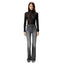 Jeans Donna Pinko - Flora Flare Power Stretch - Grigio