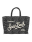 Borse a mano Donna Mc2 Saint Barth - Vanity Mini Wool Herringbone 0015 Emb - Nero
