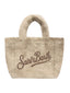Borse a mano Donna Mc2 Saint Barth - Vanity Mini Soft Fur Small Bag With Strap - Sabbia