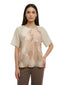 Canotte e top Donna Maria Bellentani - Top M/C Con Maniche In Contrasto - Beige